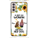 Personalized Woman Love Dog Phone Case Printed JUL-DT01
