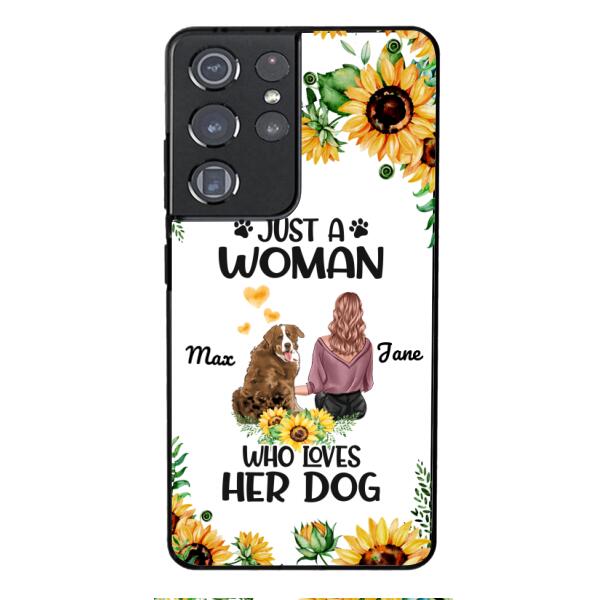 Personalized Woman Love Dog Phone Case Printed JUL-DT01