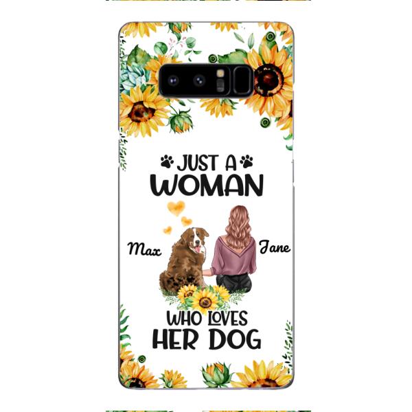 Personalized Woman Love Dog Phone Case Printed JUL-DT01