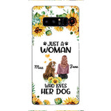 Personalized Woman Love Dog Phone Case Printed JUL-DT01