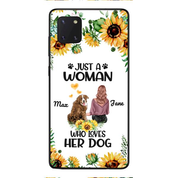 Personalized Woman Love Dog Phone Case Printed JUL-DT01