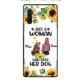 Personalized Woman Love Dog Phone Case Printed JUL-DT01