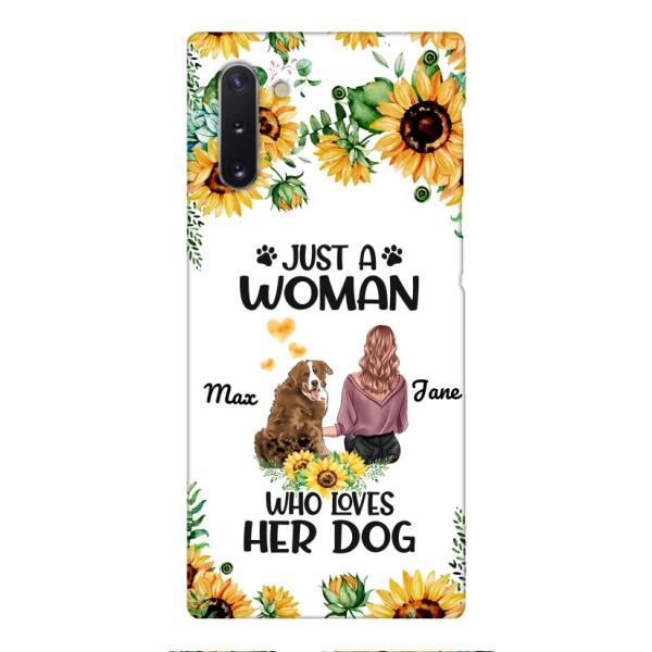 Personalized Woman Love Dog Phone Case Printed JUL-DT01