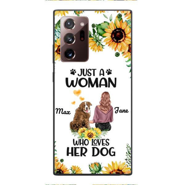 Personalized Woman Love Dog Phone Case Printed JUL-DT01