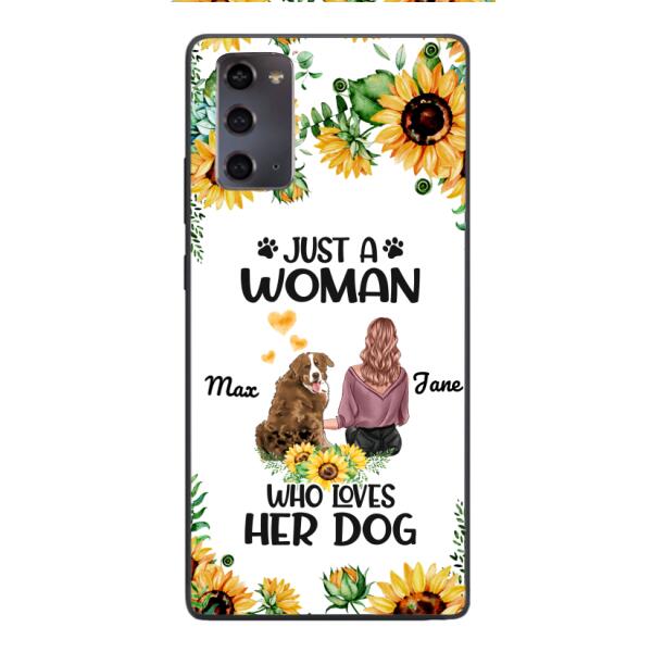 Personalized Woman Love Dog Phone Case Printed JUL-DT01