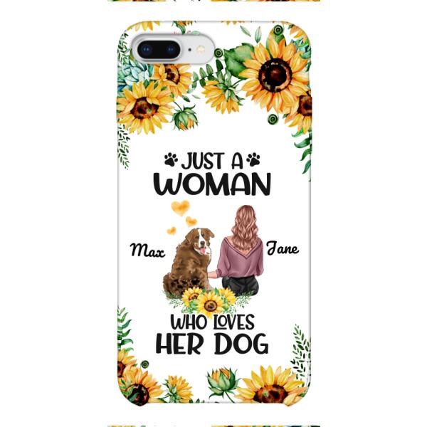Personalized Woman Love Dog Phone Case Printed JUL-DT01