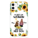 Personalized Woman Love Dog Phone Case Printed JUL-DT01