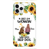 Personalized Woman Love Dog Phone Case Printed JUL-DT01