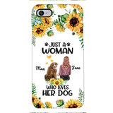 Personalized Woman Love Dog Phone Case Printed JUL-DT01