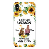 Personalized Woman Love Dog Phone Case Printed JUL-DT01