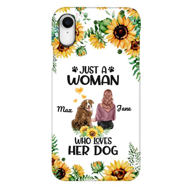 Personalized Woman Love Dog Phone Case Printed JUL-DT01