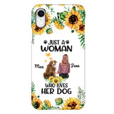 Personalized Woman Love Dog Phone Case Printed JUL-DT01