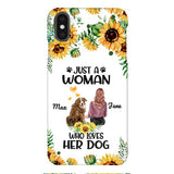 Personalized Woman Love Dog Phone Case Printed JUL-DT01