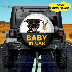 Personalized Dog Tire Cover Printed JUL-HQ02