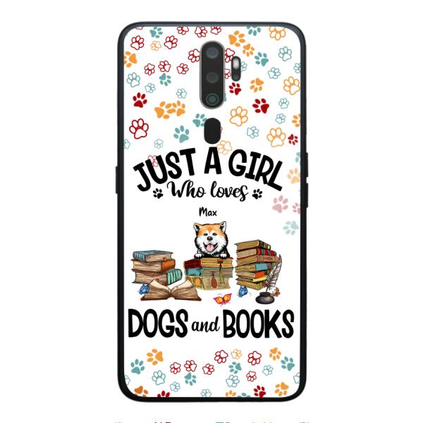 Just a girl who loves dogs and books personalized phone case