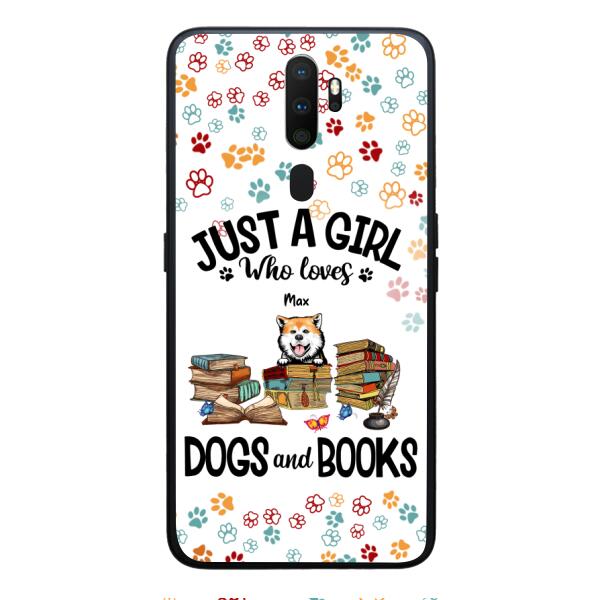 Just a girl who loves dogs and books personalized phone case