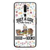 Just a girl who loves dogs and books personalized phone case