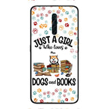 Just a girl who loves dogs and books personalized phone case