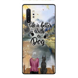 Personalized Dog & Girls Phone Case Printed 0207