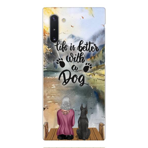 Personalized Dog & Girls Phone Case Printed 0207