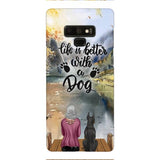Personalized Dog & Girls Phone Case Printed 0207
