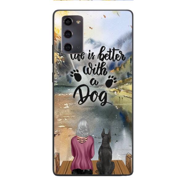 Personalized Dog & Girls Phone Case Printed 0207