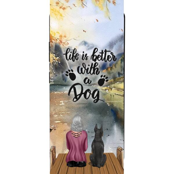 Personalized Dog & Girls Phone Case Printed 0207