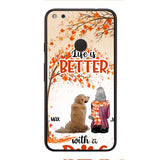 PERSONALIZED LIFE IS BETTER WITH A DOG PHONE CASE PRINTED JUL-DT02