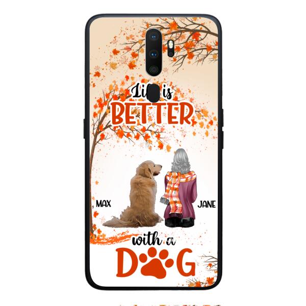 PERSONALIZED LIFE IS BETTER WITH A DOG PHONE CASE PRINTED JUL-DT02