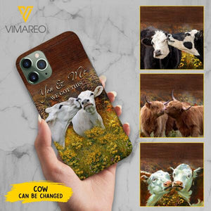 CUSTOMIZED YOU AND ME COUPLE COW LOVE PHONE CASE PRINTED 3D NEYQ02
