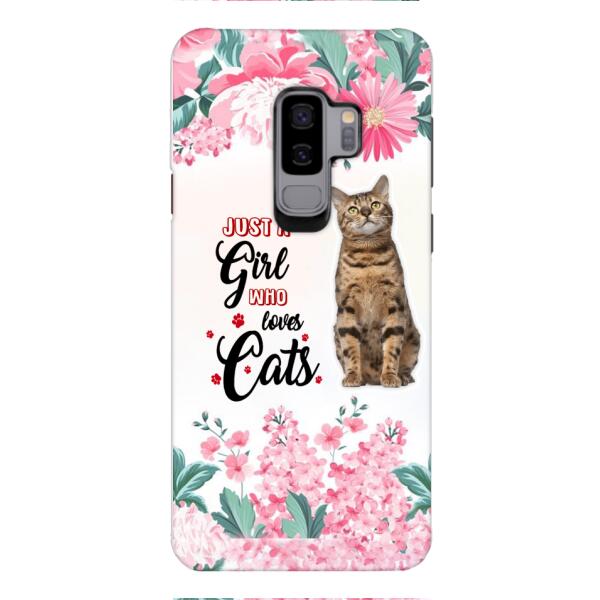 CUSTOMIZED JUST A GIRL WHO LOVES CATS PHONE CASE NEYN3