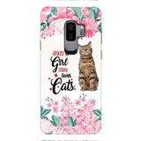 CUSTOMIZED JUST A GIRL WHO LOVES CATS PHONE CASE NEYN3