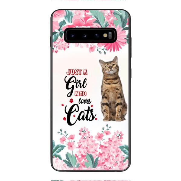 CUSTOMIZED JUST A GIRL WHO LOVES CATS PHONE CASE NEYN3