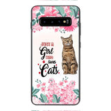 CUSTOMIZED JUST A GIRL WHO LOVES CATS PHONE CASE NEYN3