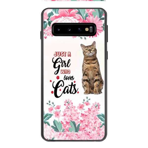CUSTOMIZED JUST A GIRL WHO LOVES CATS PHONE CASE NEYN3