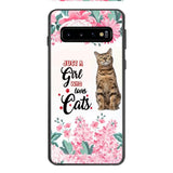 CUSTOMIZED JUST A GIRL WHO LOVES CATS PHONE CASE NEYN3