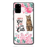 CUSTOMIZED JUST A GIRL WHO LOVES CATS PHONE CASE NEYN3