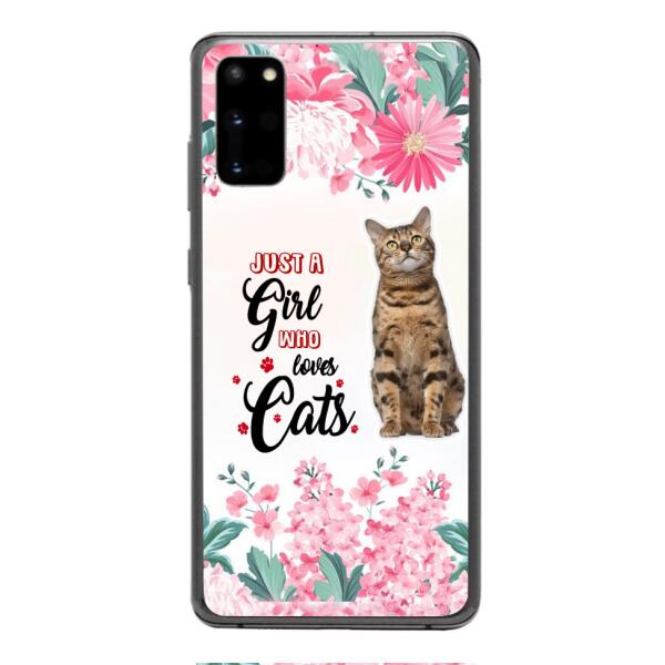 CUSTOMIZED JUST A GIRL WHO LOVES CATS PHONE CASE NEYN3