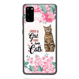 CUSTOMIZED JUST A GIRL WHO LOVES CATS PHONE CASE NEYN3