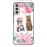 CUSTOMIZED JUST A GIRL WHO LOVES CATS PHONE CASE NEYN3
