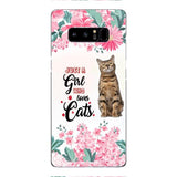 CUSTOMIZED JUST A GIRL WHO LOVES CATS PHONE CASE NEYN3