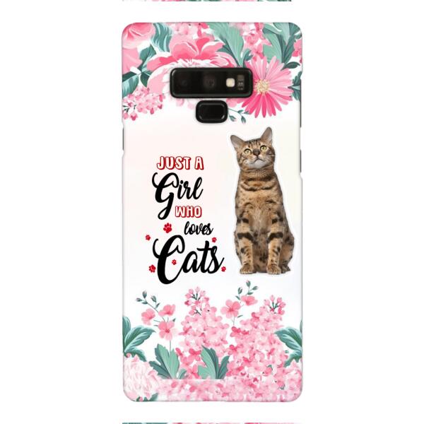 CUSTOMIZED JUST A GIRL WHO LOVES CATS PHONE CASE NEYN3
