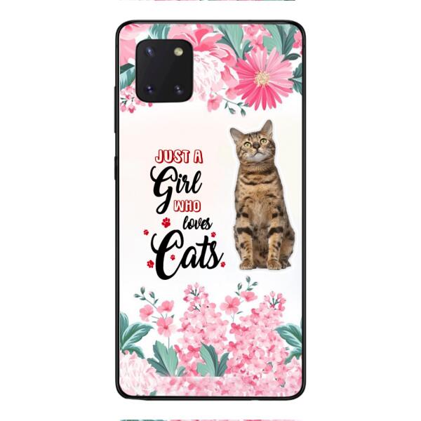 CUSTOMIZED JUST A GIRL WHO LOVES CATS PHONE CASE NEYN3
