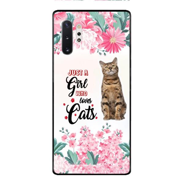 CUSTOMIZED JUST A GIRL WHO LOVES CATS PHONE CASE NEYN3