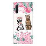 CUSTOMIZED JUST A GIRL WHO LOVES CATS PHONE CASE NEYN3