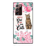 CUSTOMIZED JUST A GIRL WHO LOVES CATS PHONE CASE NEYN3