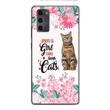 CUSTOMIZED JUST A GIRL WHO LOVES CATS PHONE CASE NEYN3