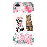 CUSTOMIZED JUST A GIRL WHO LOVES CATS PHONE CASE NEYN3