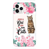 CUSTOMIZED JUST A GIRL WHO LOVES CATS PHONE CASE NEYN3