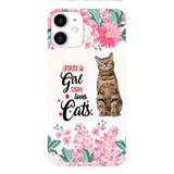 CUSTOMIZED JUST A GIRL WHO LOVES CATS PHONE CASE NEYN3